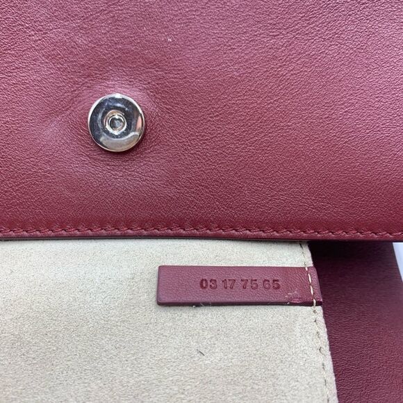 Auth Chloe Mini Faye Crossbody Ex++ Burgundy Suede Leather - Picture 5 of 13